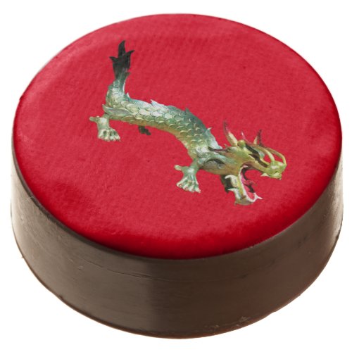 Cookie _ Golden Dragon on Red