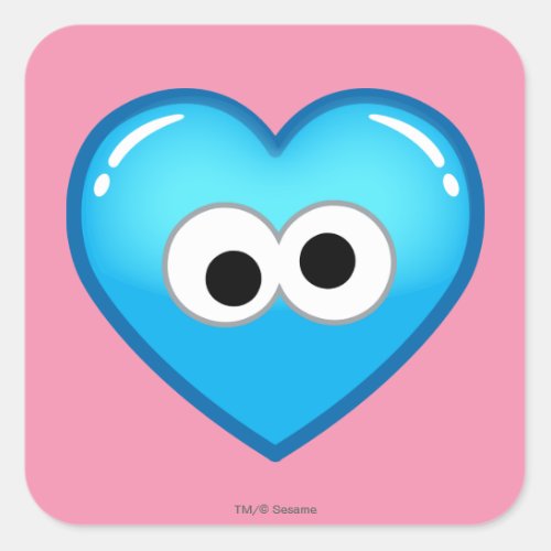Cookie Heart Square Sticker