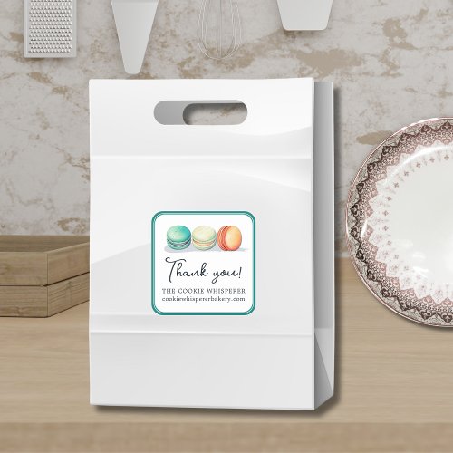 Cookie Home Bakery Thank You Square Sticker