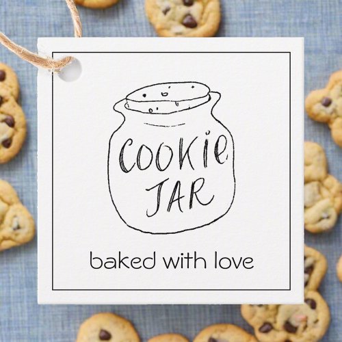 Cookie Jar Baked With Love Small Business  Favor Tags
