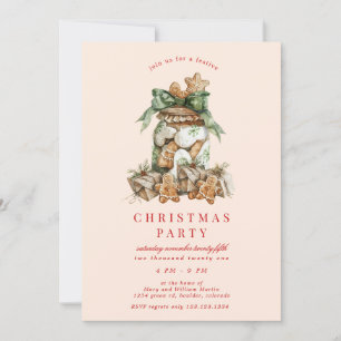 Cookie Jar Christmas Party Invitation