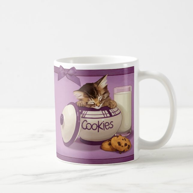 Cookie Jar Kitten Coffee Mug (Right)