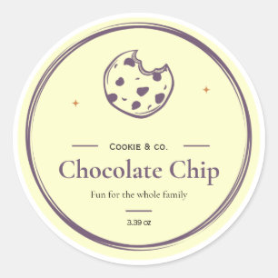 Cookie Labels, Body Butter Labels, Candle Labels, Classic Round Sticker