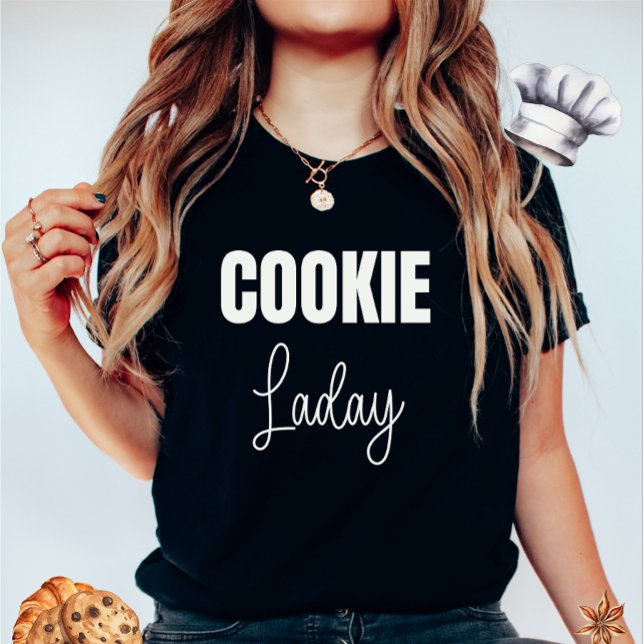 Cookie Lady Black Women's T-Shirt (Creator Uploaded)