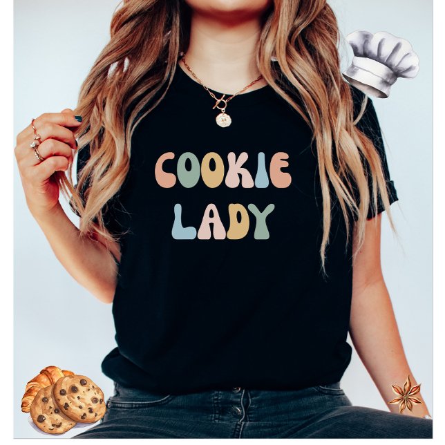 Cookie Lady Colorful Women's T-Shirt (Creator Uploaded)
