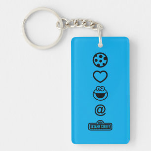 Cookie Love Cookie Monster Keychain