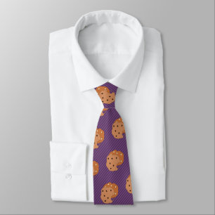 Cookie Lover - Choc Chip - Custom Color Striped Neck Tie