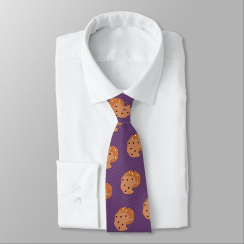 Cookie Lover _ Choc Chip _ Custom Color Striped Neck Tie