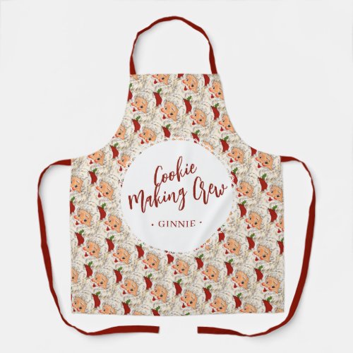 Cookie Making Crew Funny Christmas Apron