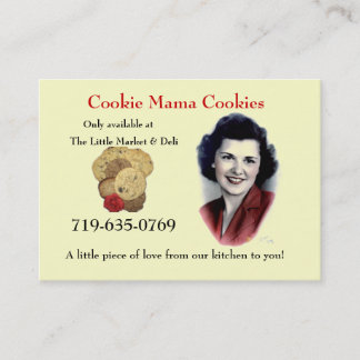 Cookie Mama Cookies Business Card