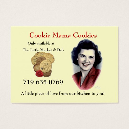 Cookie Mama Cookies Business Card