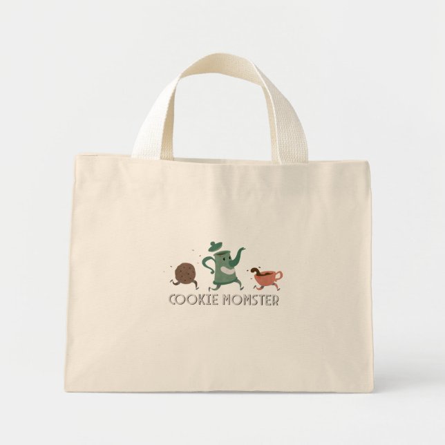 Cookie Momster Mini Tote Bag (Front)