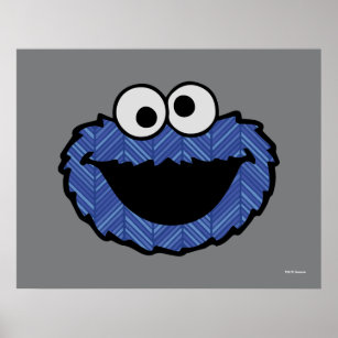 cookie monster face drawing
