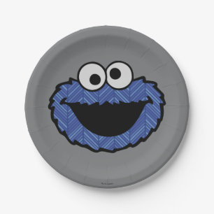 Cookie Monster 80's Throwback Paper Plates