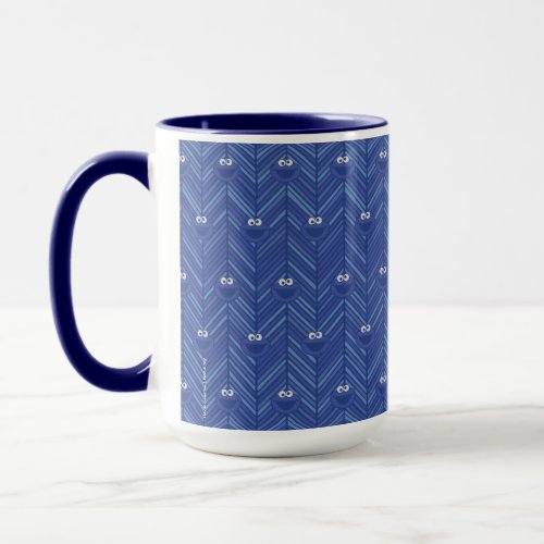 Cookie Monster  80s Throwback Pattern Mug