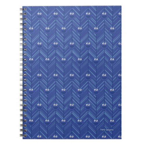 Cookie Monster  80s Throwback Pattern Notebook