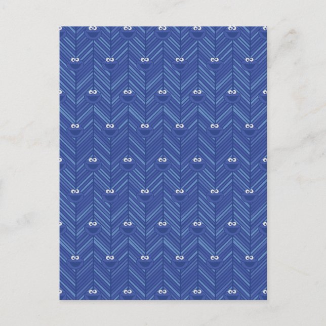 Cookie Monster | 80's Throwback Pattern Postcard (Front)