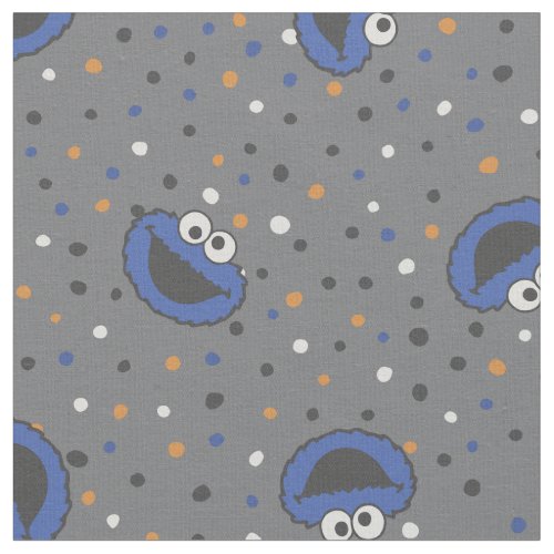 Cookie Monster  80s Throwback Polka Dot Pattern Fabric