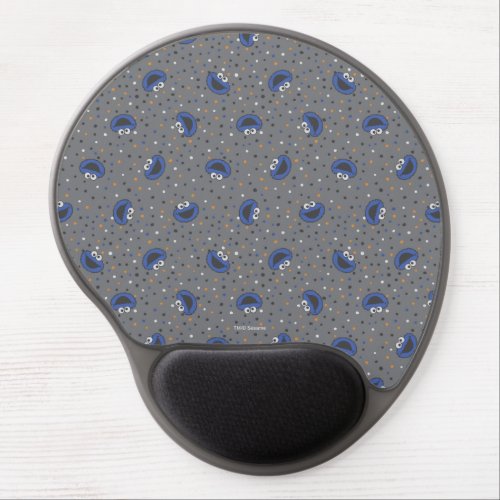 Cookie Monster  80s Throwback Polka Dot Pattern Gel Mouse Pad