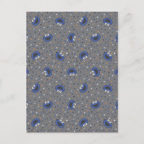 Cookie Monster  80s Throwback Polka Dot Pattern Postcard