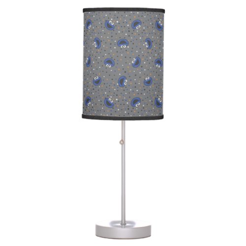 Cookie Monster  80s Throwback Polka Dot Pattern Table Lamp