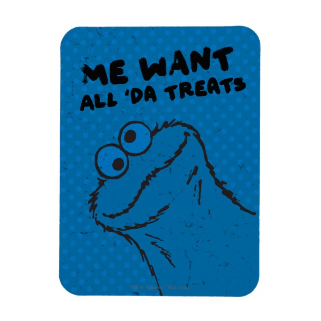 Cookie Monster - All 'Da Treats! Magnet (Vertical)