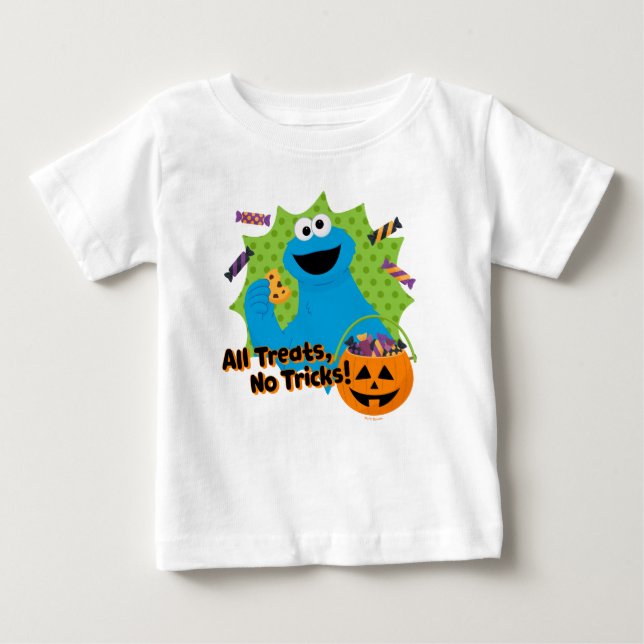Cookie Monster | All Treats, No Tricks! Baby T-Shirt (Front)