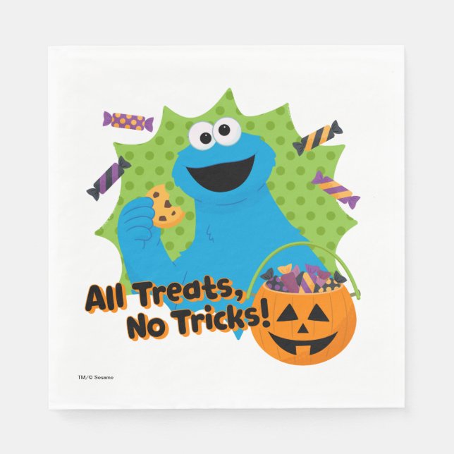 Cookie Monster | All Treats, No Tricks! Napkins (Front)