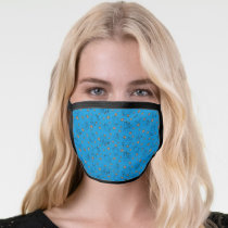 Cookie Monster and Cookies Blue Pattern Face Mask