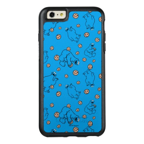 Cookie Monster and Cookies Blue Pattern OtterBox iPhone 66s Plus Case