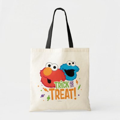 Cookie Monster Trick Or Treat Add Your Name Tote Bag Zazzle