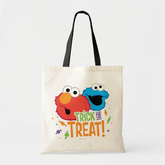 Cookie Monster and Elmo - Trick or Treat Tote Bag