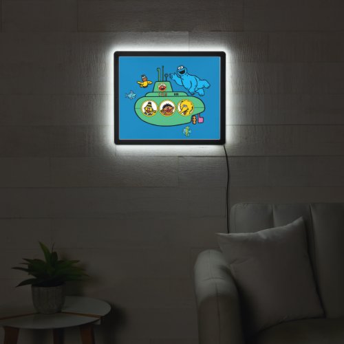 Cookie Monster and Sesame Pals Submarine LED Sign