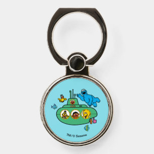 Cookie Monster and Sesame Pals Submarine Phone Ring Stand