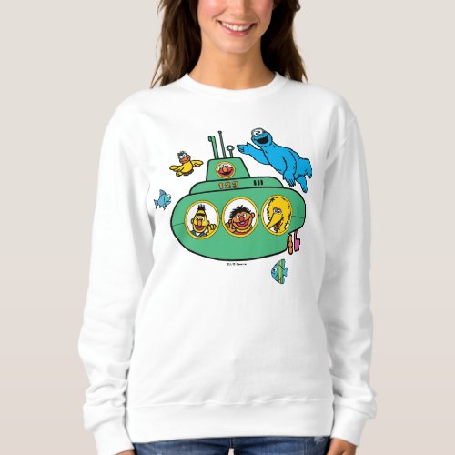 Cookie Monster and Sesame Pals Submarine Sweatshirt