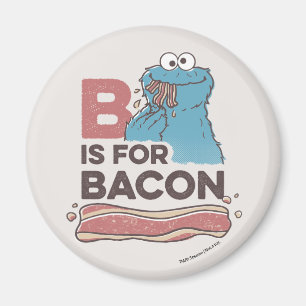 Cookie Monster   B is for Bacon Magnet