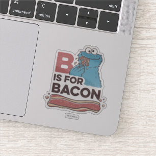 Cookie Monster   B is for Bacon Sticker