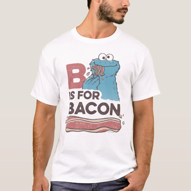 Cookie Monster | B is for Bacon T-Shirt (Front)