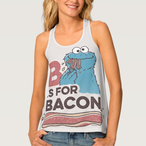 Cookie Monster  B is for Bacon Tank Top