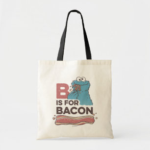 Cookie Monster B is for Bacon Tote Bag