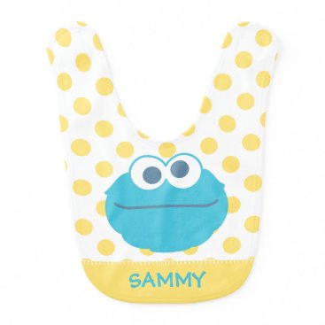 Cookie Monster Baby Big Face | Add Your Name Bib