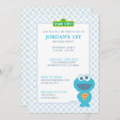 Cookie Monster Baby Birthday Invitation (Front/Back)