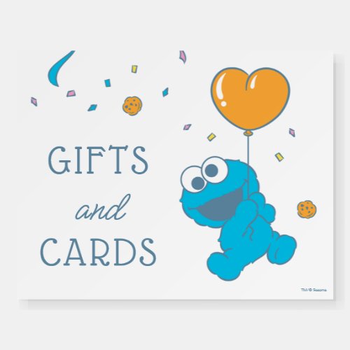 Cookie Monster Baby Shower Gifts  Cards Sign