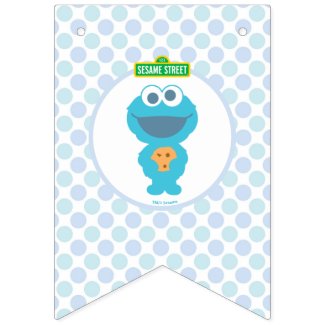 Cookie Monster | Baby's First Birthday Bunting Flags