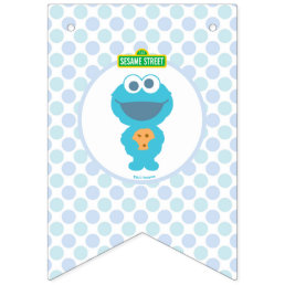 Cookie Monster | Baby&#39;s First Birthday Bunting Flags