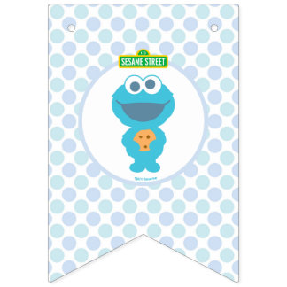 Cookie Monster | Baby's First Birthday Bunting Flags