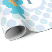 Cookie Monster | Baby's First Birthday Wrapping Paper (Roll Corner)