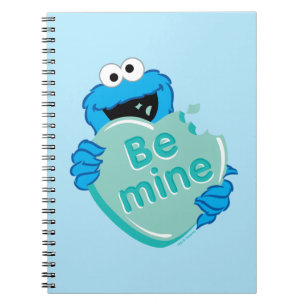 Cookie Monster "Be Mine" Valentine's Heart Candy Notebook