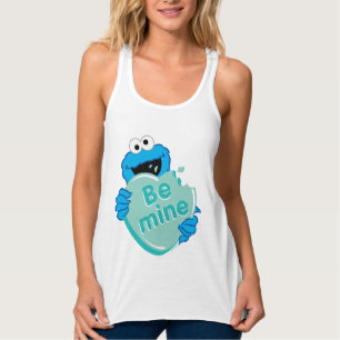 Cookie Monster "Be Mine" Valentine's Heart Candy Tank Top