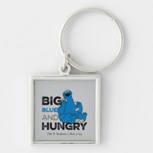 Cookie Monster Big Blue & Hungry Keychain